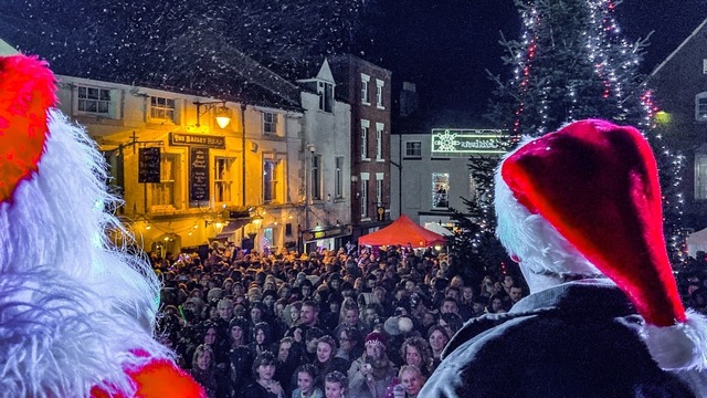 Christmas lights Oswestry