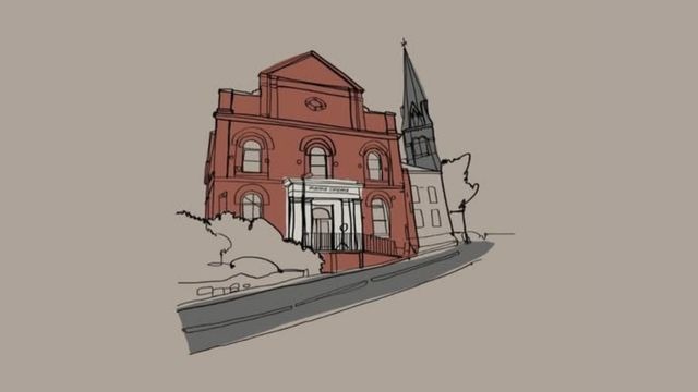 An Illustration of the Cinema in Arthur Street.