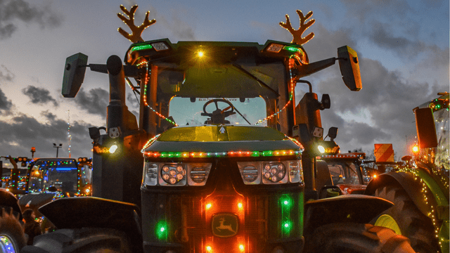 Illuminated Tractor run @ Around Oswestry