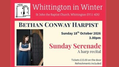 Poster with picture of Harp and Harpist